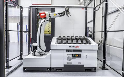 Werkstückautomation RoboJob Mill-Assist | 6-Achs-Roboter mit 25 kg Nutzlast